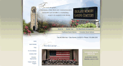 Desktop Screenshot of highlandmemorygardens.com